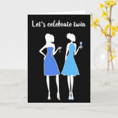 **祝60誕生日" TWINのカードを買おう カード (黄色い花)