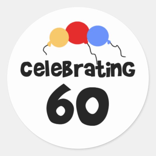 祝60 ラウンドシール (正面)