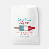 祝7月4日赤白青ロケポップ・アートのット フェイバーバッグ (正面)