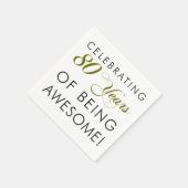 祝80年素晴らし スタンダードカクテルナプキン (角)