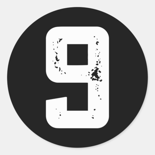 祝9ハピーBデイPyおもしろいフォント ラウンドシール (正面)