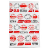 祝!おもしろい退職者抱き枕 ミディアムペーパーバッグ (正面)