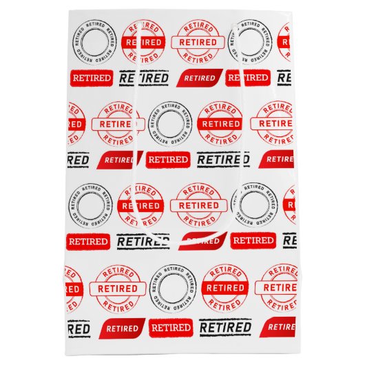 祝!おもしろい退職者抱き枕 ミディアムペーパーバッグ (裏面)