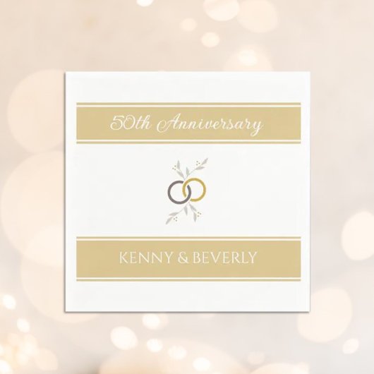 祝!カスタムアニバーサリーナプキンス スタンダードカクテルナプキン