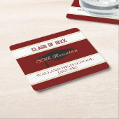 祝!カスタムクラス懇親会 スクエアペーパーコースター (アングル)