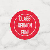 祝!クラス懇親会テーブルの紙吹雪 コンフェッティ (スモール正面)