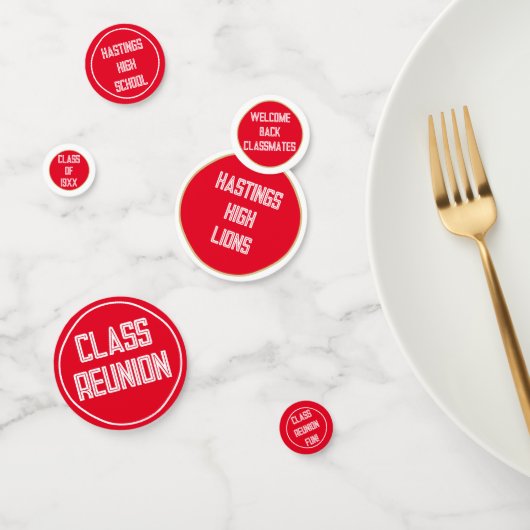 祝!クラス懇親会テーブルの紙吹雪 コンフェッティ (グループ)