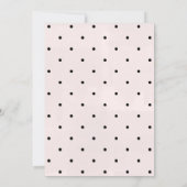 祝 | タイポグラフィモダンベビーシャワー 招待状 (裏面)