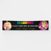 「祝」パーソナライズされたプライドパレード/壁バナー 横断幕 (横)