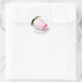 祝!ピンクのローズシール ラウンドシール (バッグ)