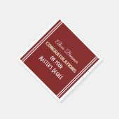 祝!修士号！卒業式パーティナプキ スタンダードカクテルナプキン (角)