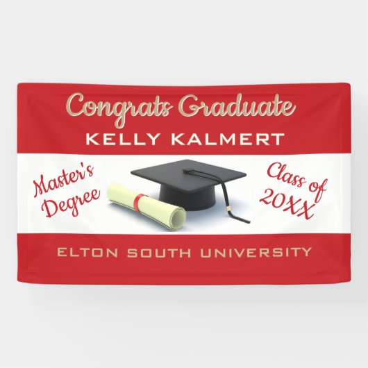 祝!修士号 横断幕 (横)