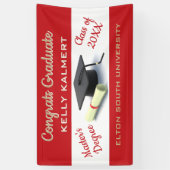 祝!修士号 横断幕 (縦)