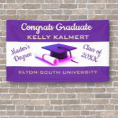 祝!修士号 横断幕