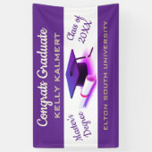 祝!修士号 横断幕 (縦)