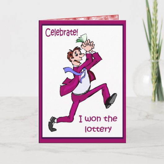 祝!宝くじに当たった カード (正面)
