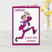 祝!宝くじに当たった カード (黄色い花)