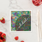 祝:抽象芸術カラフル紙吹雪 スタンダードカクテルナプキン (インサイチュ)