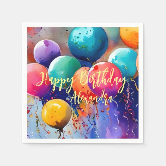 祝!文字カスタム任意大事な行事 スタンダードカクテルナプキン (正面)