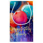 祝!文字カスタム任意大事な行事 スモールペーパーバッグ (裏面)