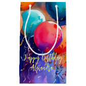 祝!文字カスタム任意大事な行事 スモールペーパーバッグ (正面)