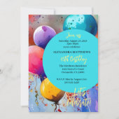 祝!文字カスタム任意大事な行事 招待状 (正面)