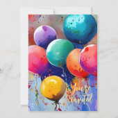 祝!文字カスタム任意大事な行事 招待状 (裏面)