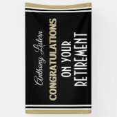 祝!退職カスタムパーティーバナー 横断幕 (縦)