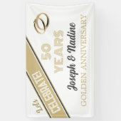 祝!50年ゴールデンアニバーサリーバナー 横断幕 (縦)