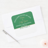 祝!50番目のクラス懇親会名 スクエアシール (封筒)