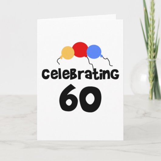 祝 60 カード (正面)