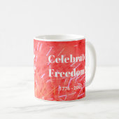 祝!7月4日の花火の爆発コーヒーマグ コーヒーマグカップ (正面右)