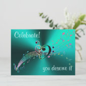 祝!It音楽をテーマにした招待状 招待状 (スタンド正面)