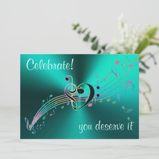 祝!It音楽をテーマにした招待状 招待状 (スタンド正面)