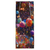 祝&Sip -誕生日バルーンワイン抱き枕 ワインギフトバッグ (裏面)