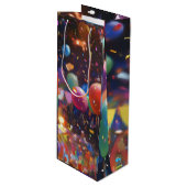 祝&Sip -誕生日バルーンワイン抱き枕 ワインギフトバッグ (正面アングル)