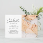 祝Amazing Lifeのシンプル写真モダン 招待状 (スタンド正面)