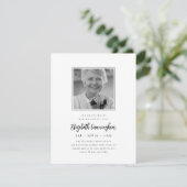 祝Beautiful モダン Life Memorial Photo 招待状 (スタンド正面)