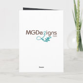 祝Chalkboard 企業の Christmas Cards シーズンカード (裏面)