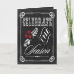 祝Chalkboard 企業の Christmas Cards シーズンカード<br><div class="desc">祝節！黒板企業のホリデーカード</div>