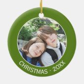 祝Christmasとお気に入りのYour Photo セラミックオーナメント (裏面)