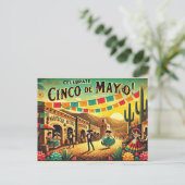 祝Cinco de Mayo ポストカード (スタンド正面)
