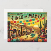 祝Cinco de Mayo ポストカード (正面/裏面)