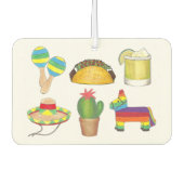 祝Cinco de Mayo Mexican Fiestaパーティー カーエアーフレッシュナー (正面)