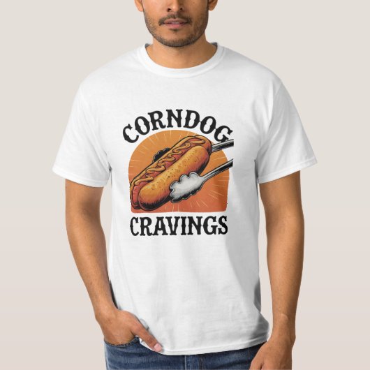 祝Corndog Artユニークの軽食 Tシャツ (正面)