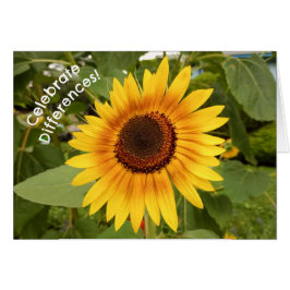 祝Differences Sunflower Card