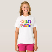 祝Diversityシャツ – 選択スタイル Tシャツ (正面フル)