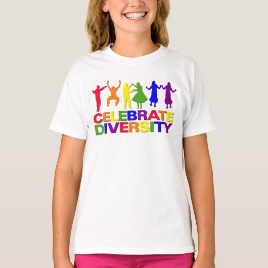 祝Diversityシャツ – 選択スタイル Tシャツ (正面)