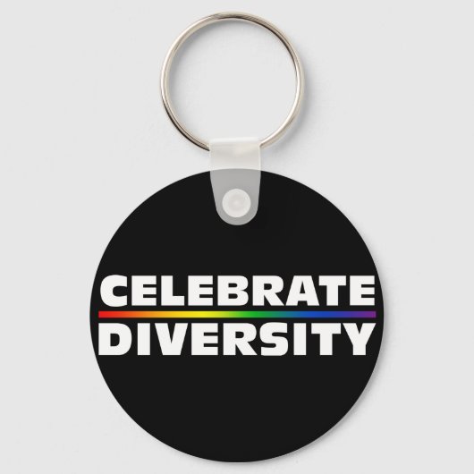 祝Diversity Black Keychain キーホルダー (正面)