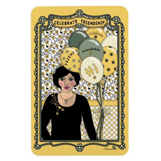 祝Friendship_C_4x6冷蔵庫磁石 マグネット (縦)